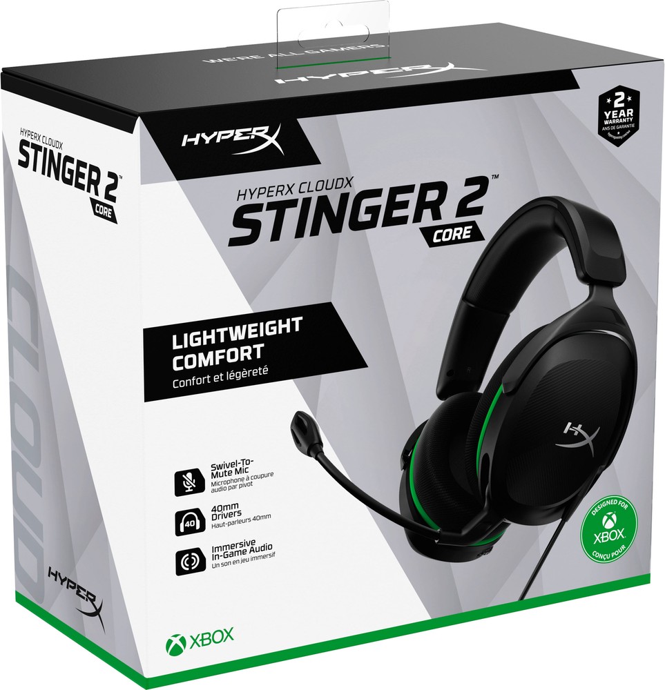 HyperX - CloudX Stinger 2 Core Wired Gaming Headset for Xbox One and Xbox Ser...
