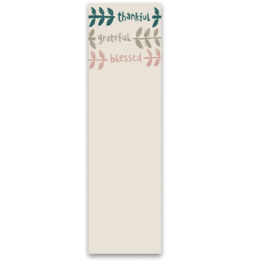 Thankful, Grateful, Blessed Magnetic Notepad for Refrigerator List Notepad NEW