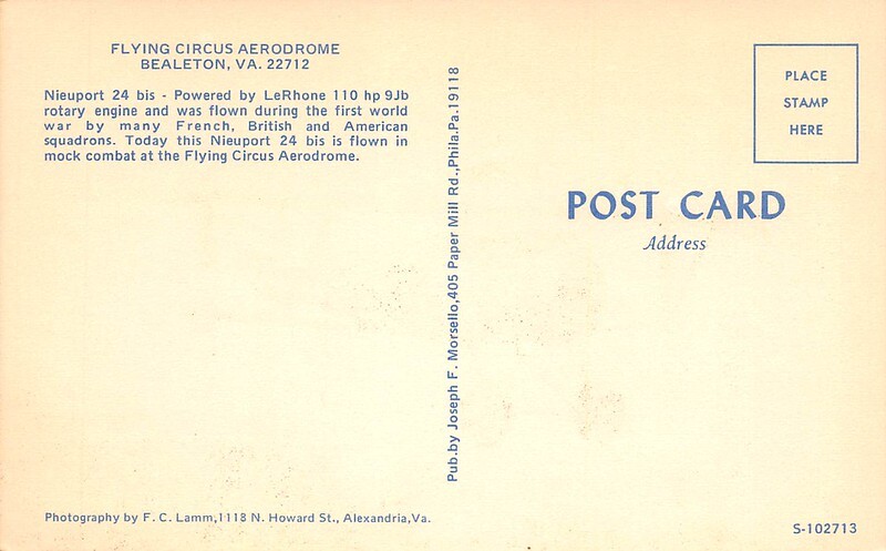 Va Flying Circus Aerodrome Bealeton Virginia Nieuport 24 bis