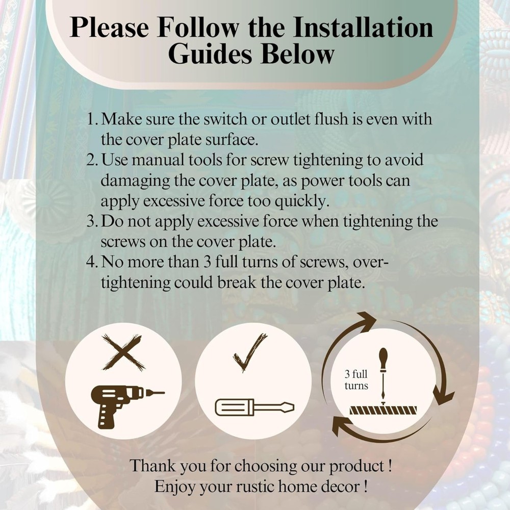 Double Rocker Decorative Switch Wall Plate