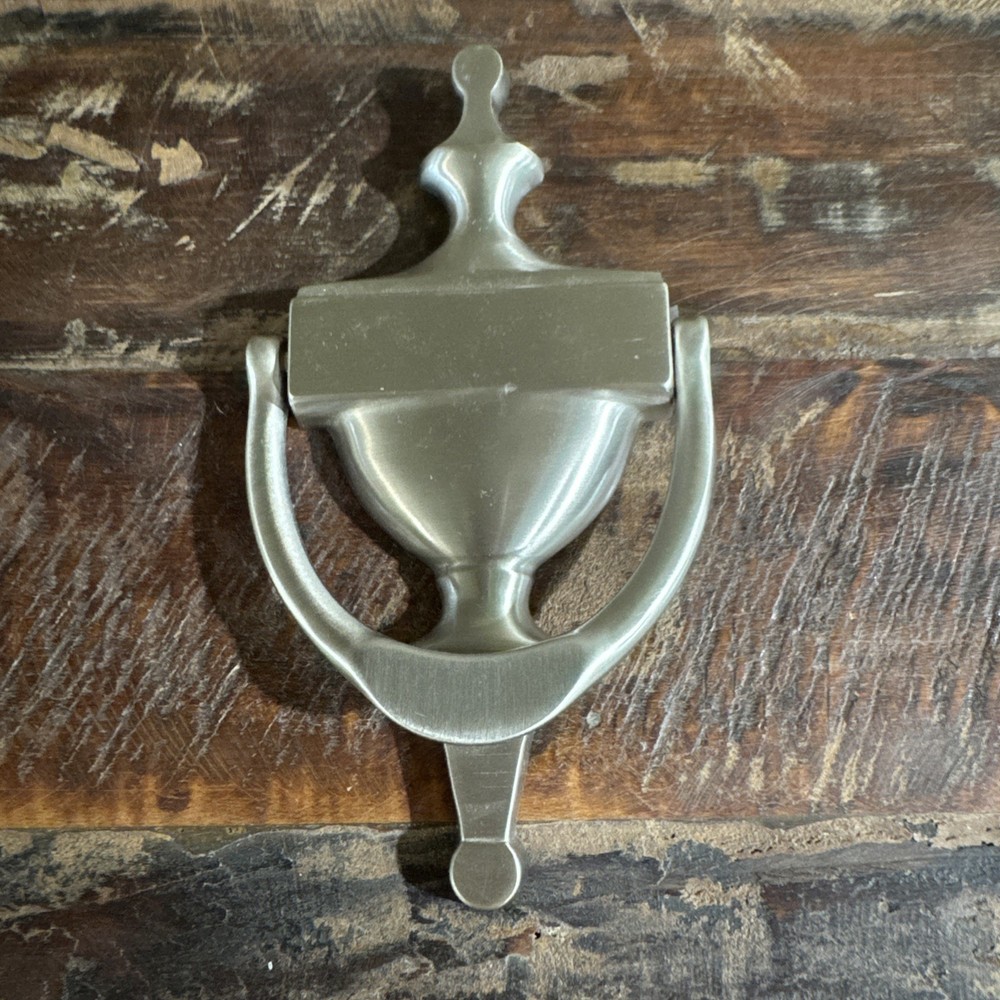 Door Knocker Silver Satin 6”