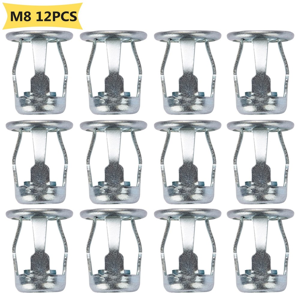 12 Pcs M8 Jack Nut Threaded Insert Petal Nuts Nutserts Jacknut Srew Anchor Sp