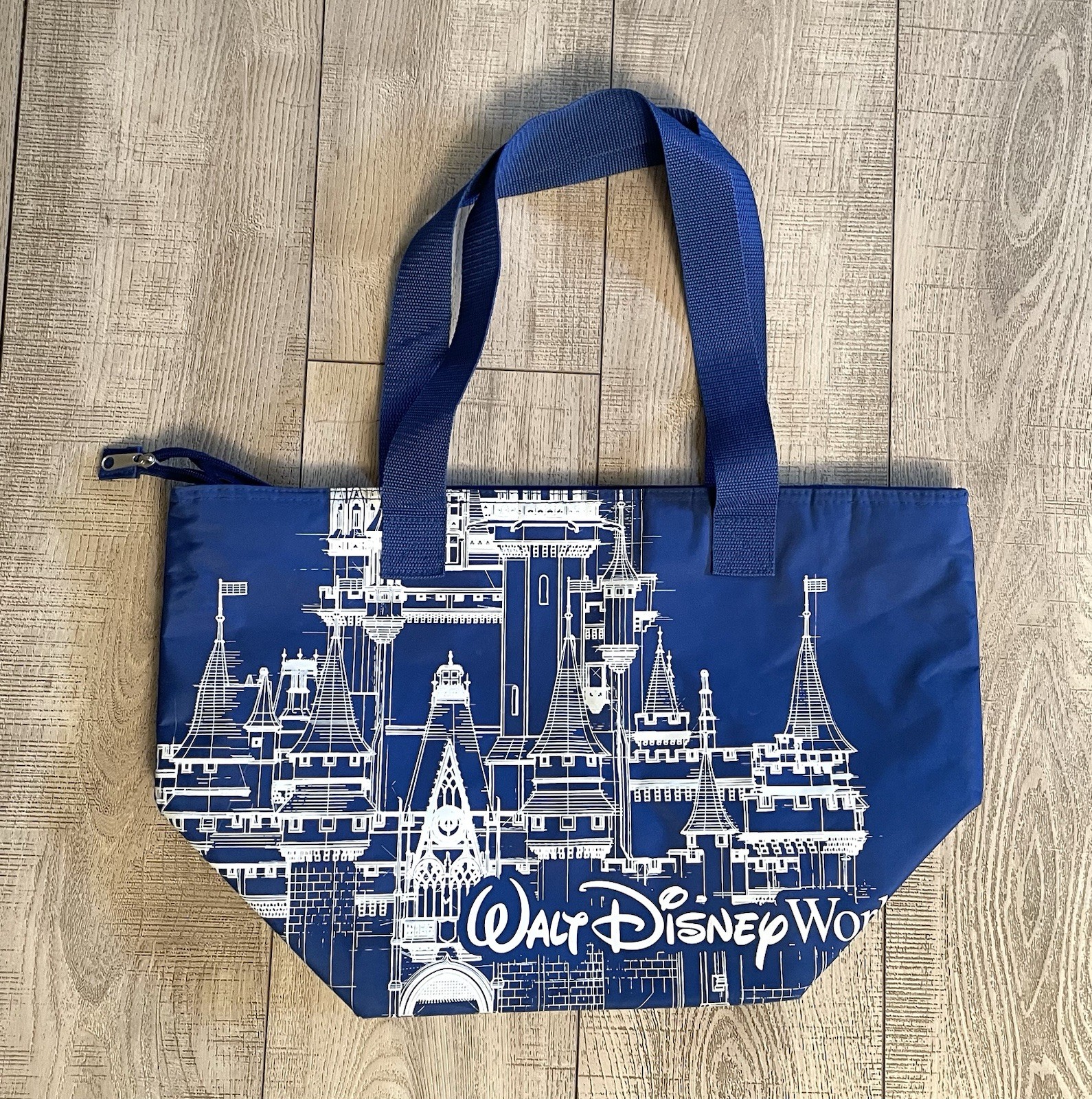 Walt Disney World Castle Blue Insulated Cooler Tote Bag