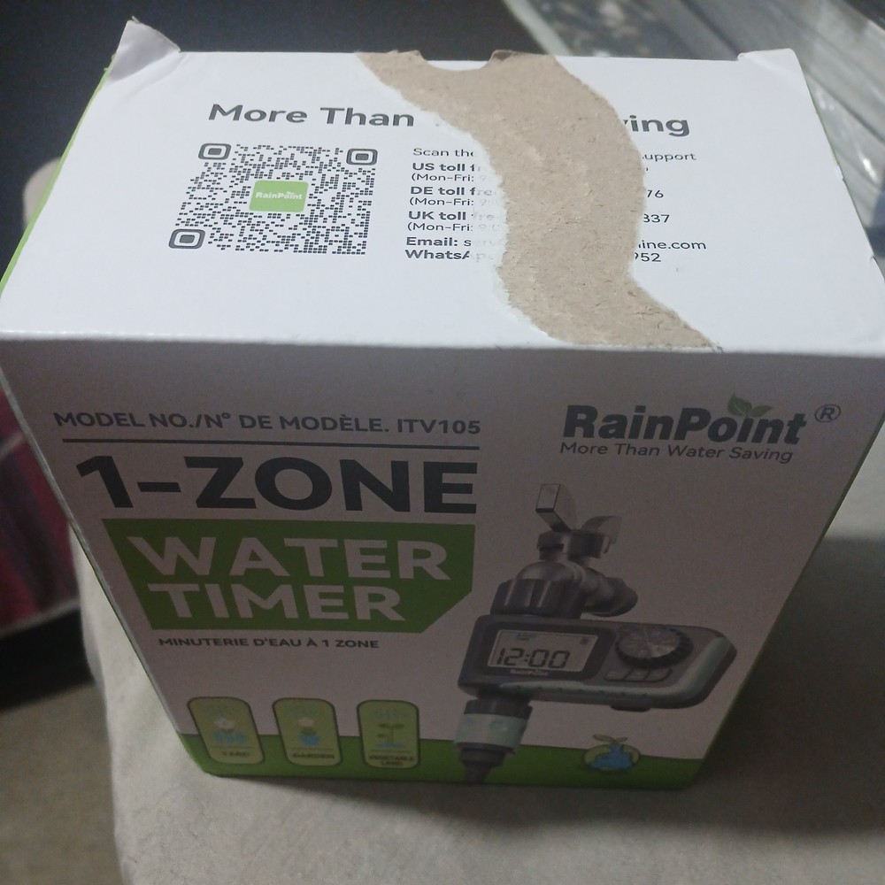RainPoint Smart Irrigation Expert 1-Zone Water Timer ITV105