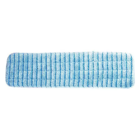 Microfiber Technologies 416J13 Flat Mop Pad, Hook-And-Loop Connection, Blue,