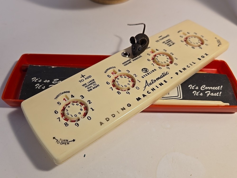 Vintage 1960s Sterling No. 566 Automatic Adding Machine