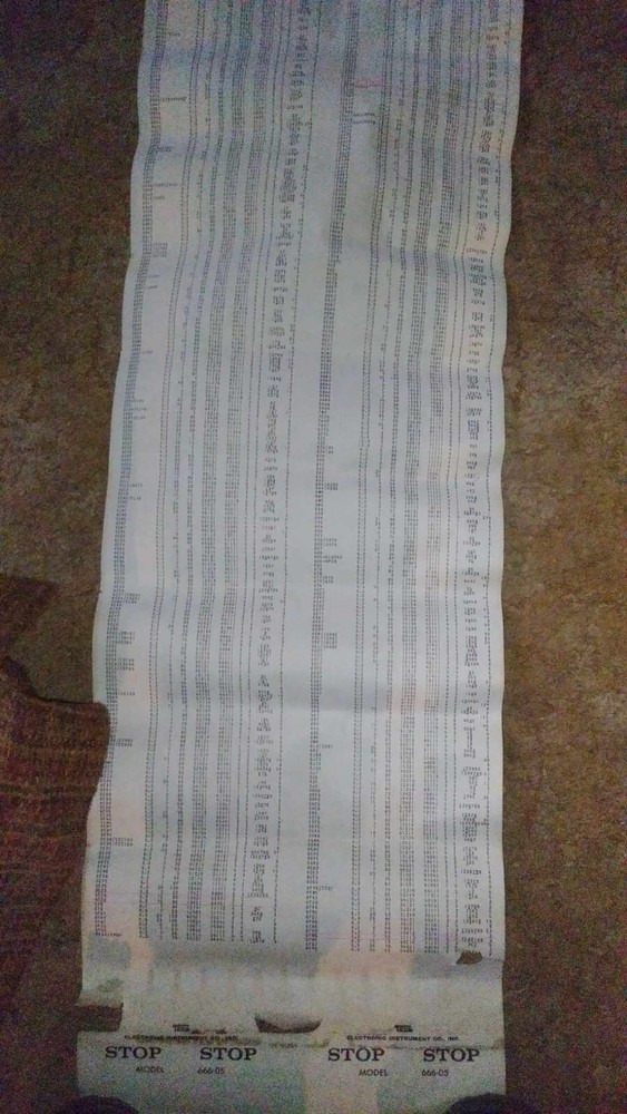 EICO 666, 667 Tube Tester DATA CHART SCRIPT ORIGINAL MODEL 666-05 MAKE OFFER