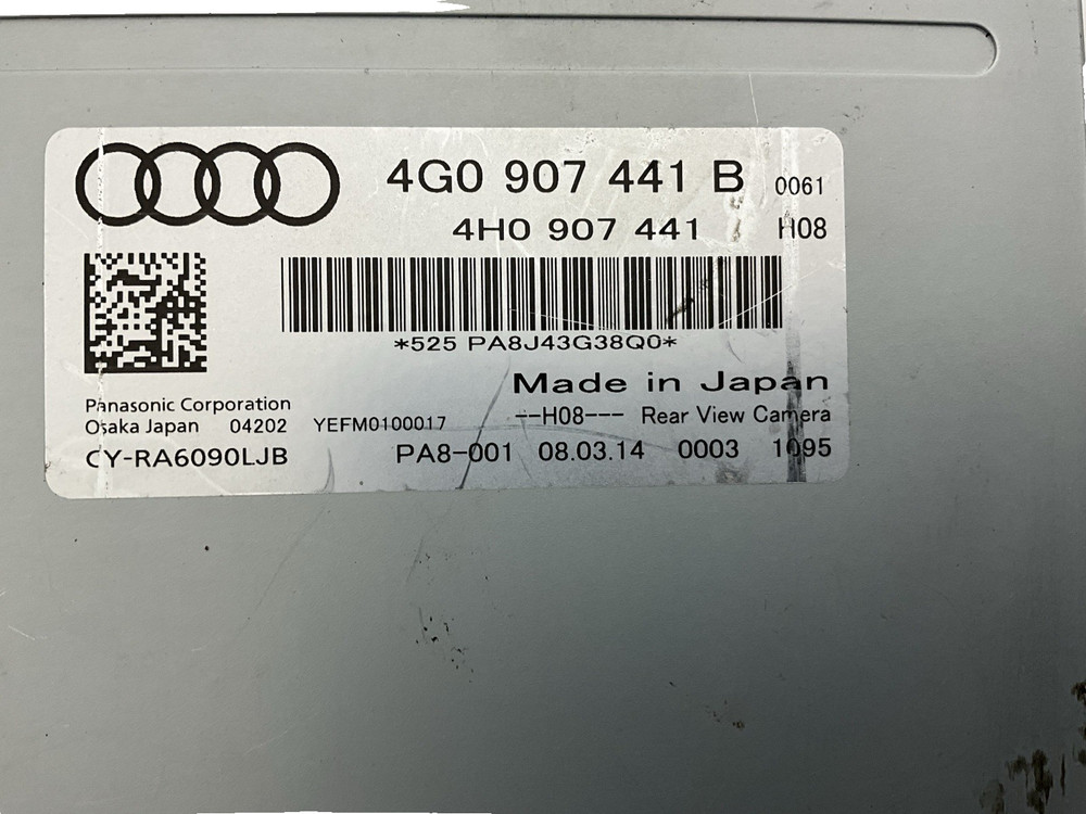 2014 AUDI A6 QUATTRO Rear View Reverse Camera Control Module 4G0907441B OEM