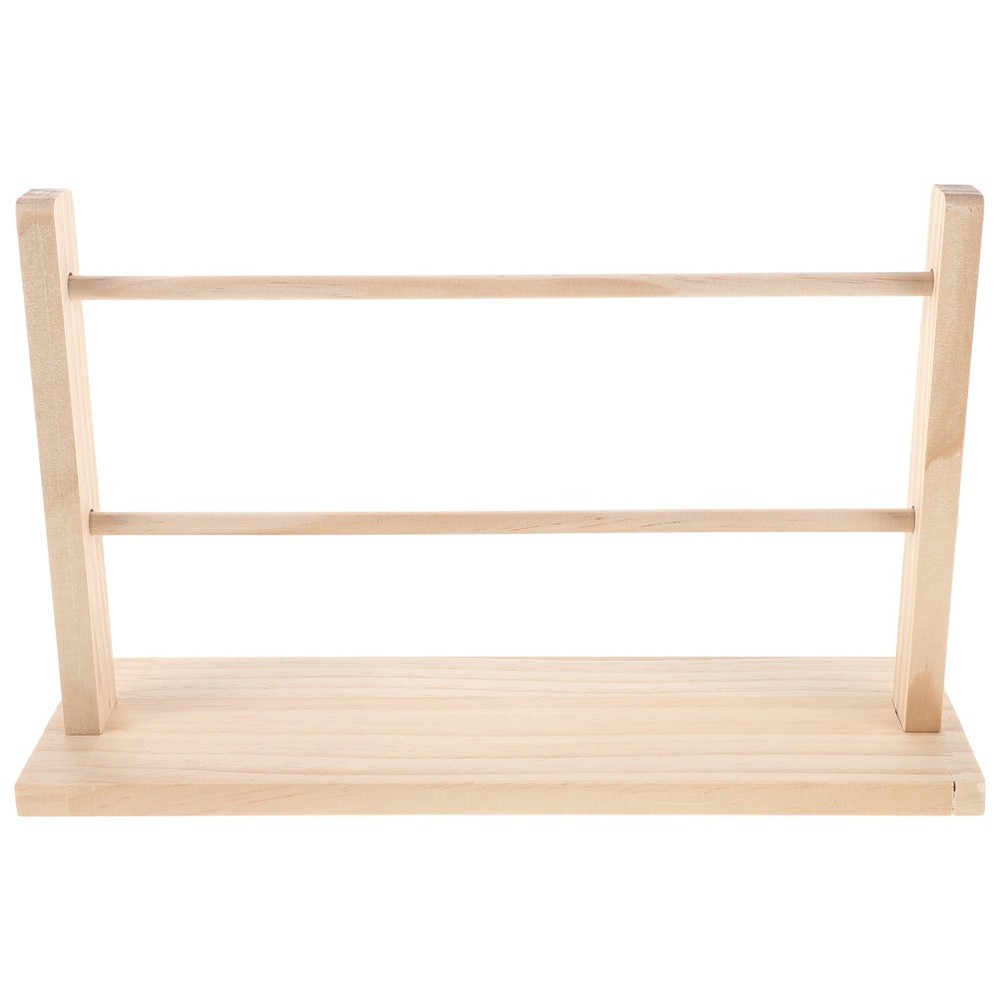 Solid Wood Ribbon Storage Rack Portable Organizer Crafting Holder