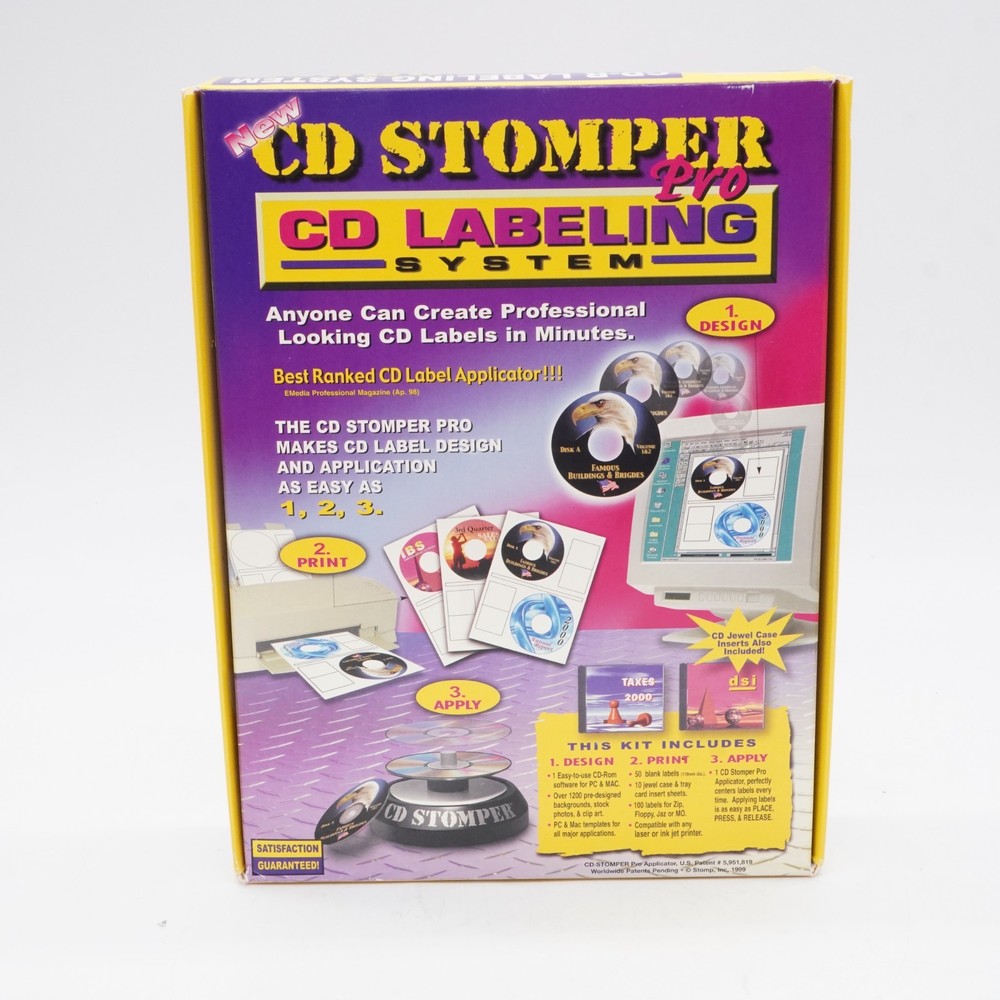 CD Stomper Pro CD Labeling System PC or Mac