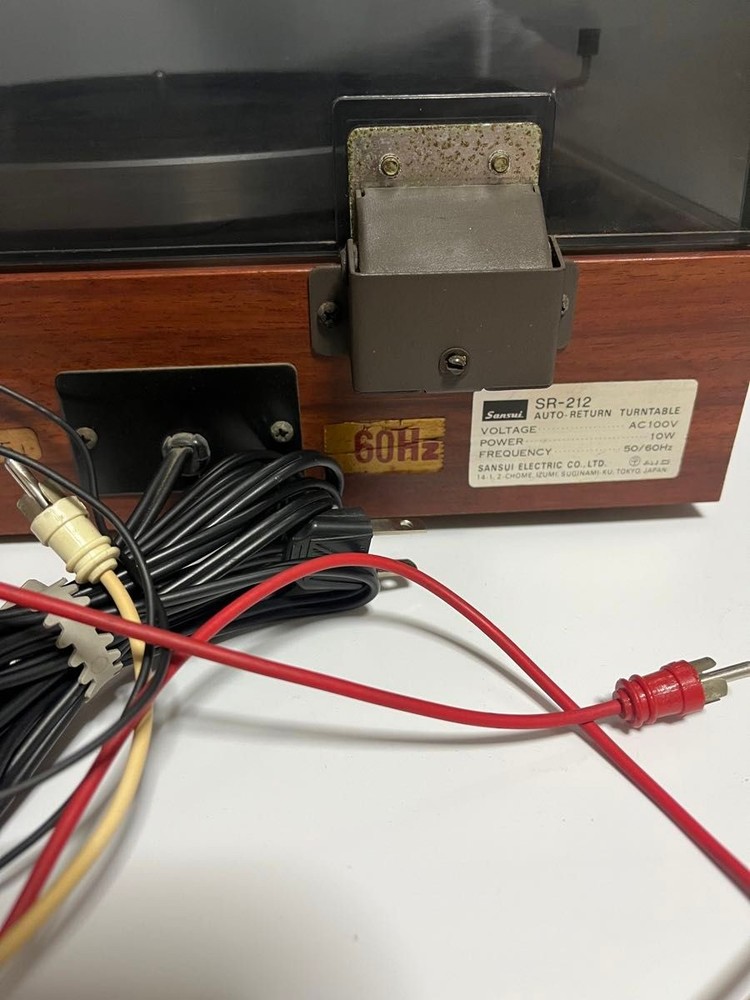 SANSUI SR-212 Turntable Record Player Belt Drive Automatic 2-Speed
