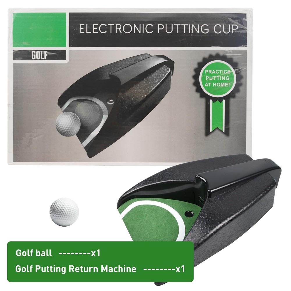 Golf Ball Return Putting Unit Automatic Indoor Battery-Powered Practice Machine