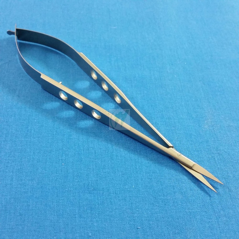 FINE TIP POINT SPRING SELF RETRACTING STITCH MICRO SCISSORS 5.5" STRAIGHT