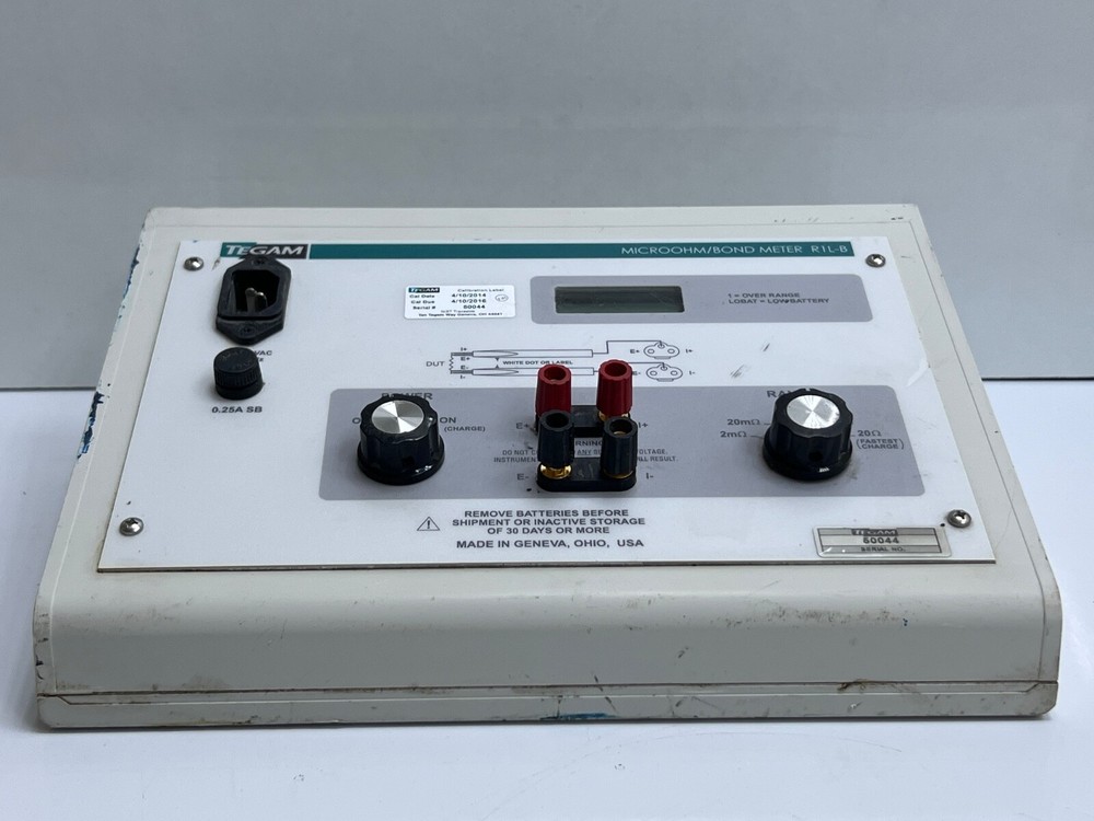 TEGAM R1L-B MICROOHM/BOND METER