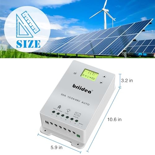Automatic Transfer Switch, 50A 5500 Watt ATS Dual Power Controller for White