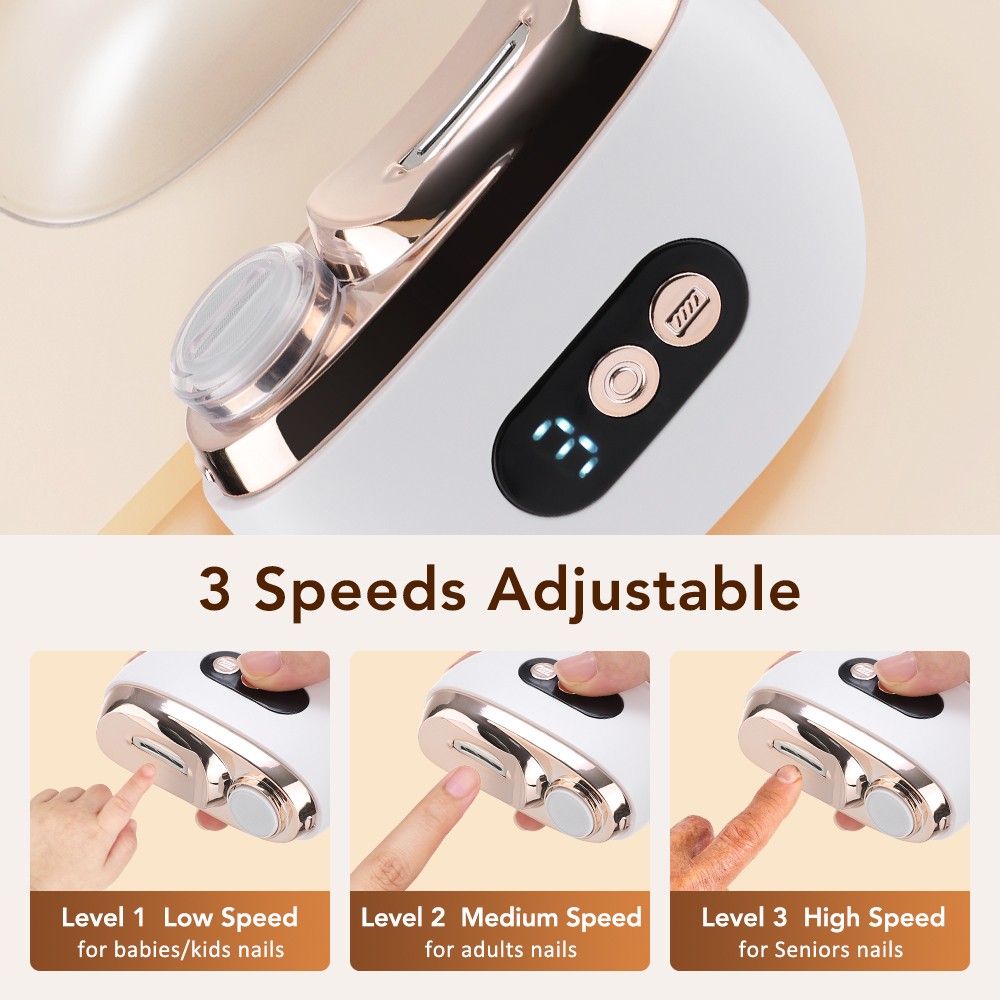 Electric Toe Nail Clippers For Thick Nails Nail Trimmer Cutter Usb Rechargeable