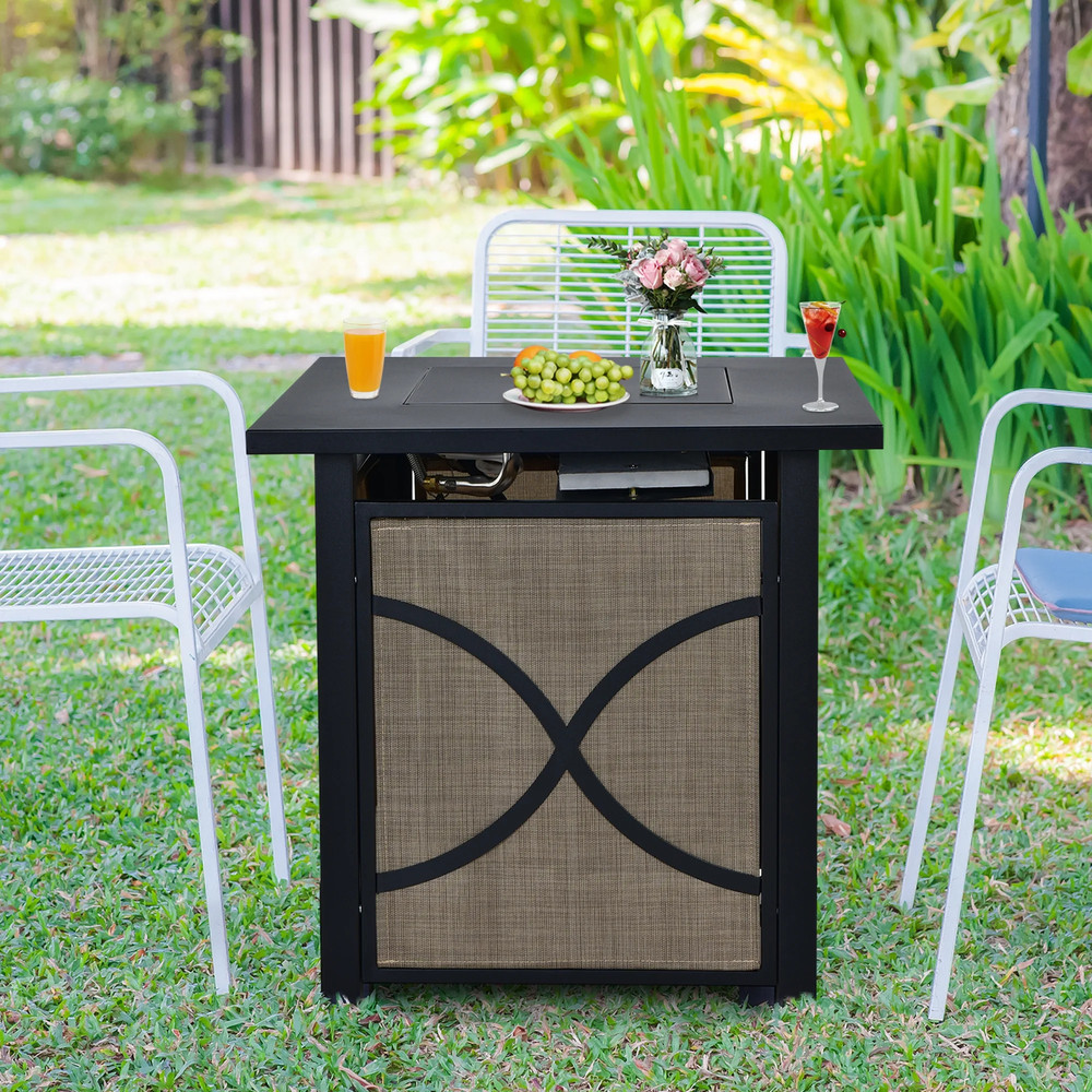 25'' Gas Fire Pit Table 40,000 BTU Propane Fire Pit Table W/ CSA Certification