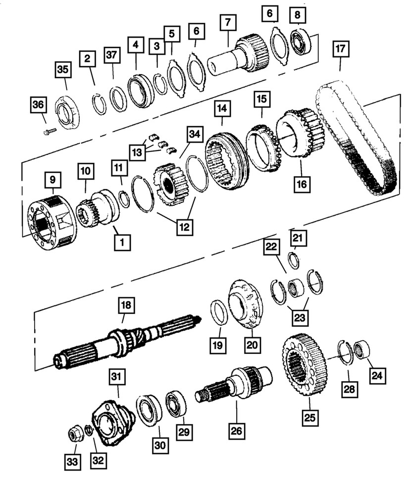 Genuine Mopar Snap Ring 4883597AA