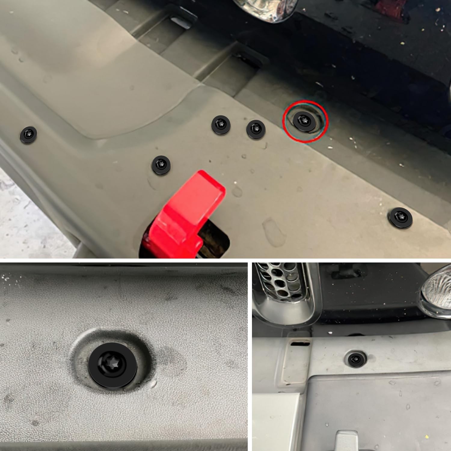 GOOACC 10 Sets Engine Splash Shield Guard Undertray Cover Screws Bolt Nut Clip