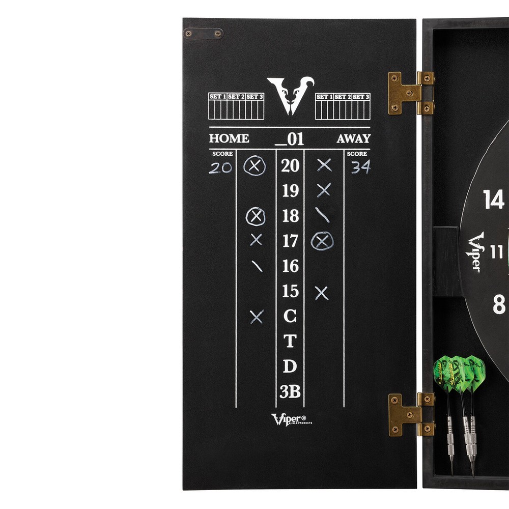 Viper Hideaway Dartboard Cabinet w/ Reversible Dartboard