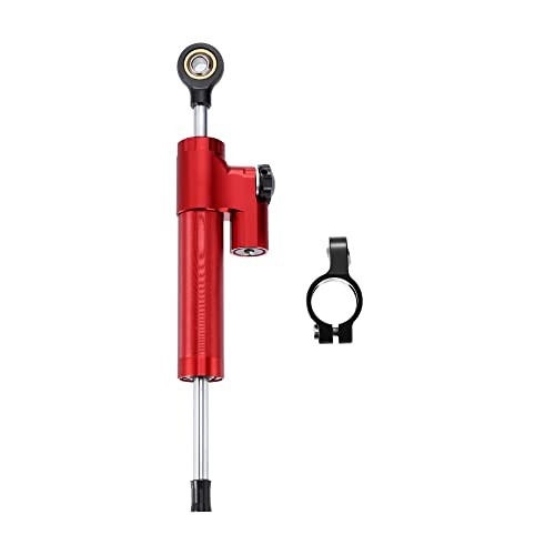 Universal Motorcycle Steering Damper Adjustable Linear Stabilizer for Red
