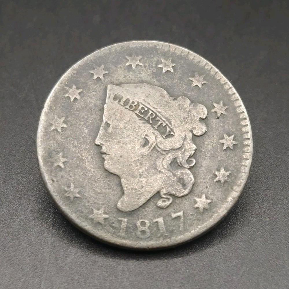 1817 Coronet Head Large Cent Copper