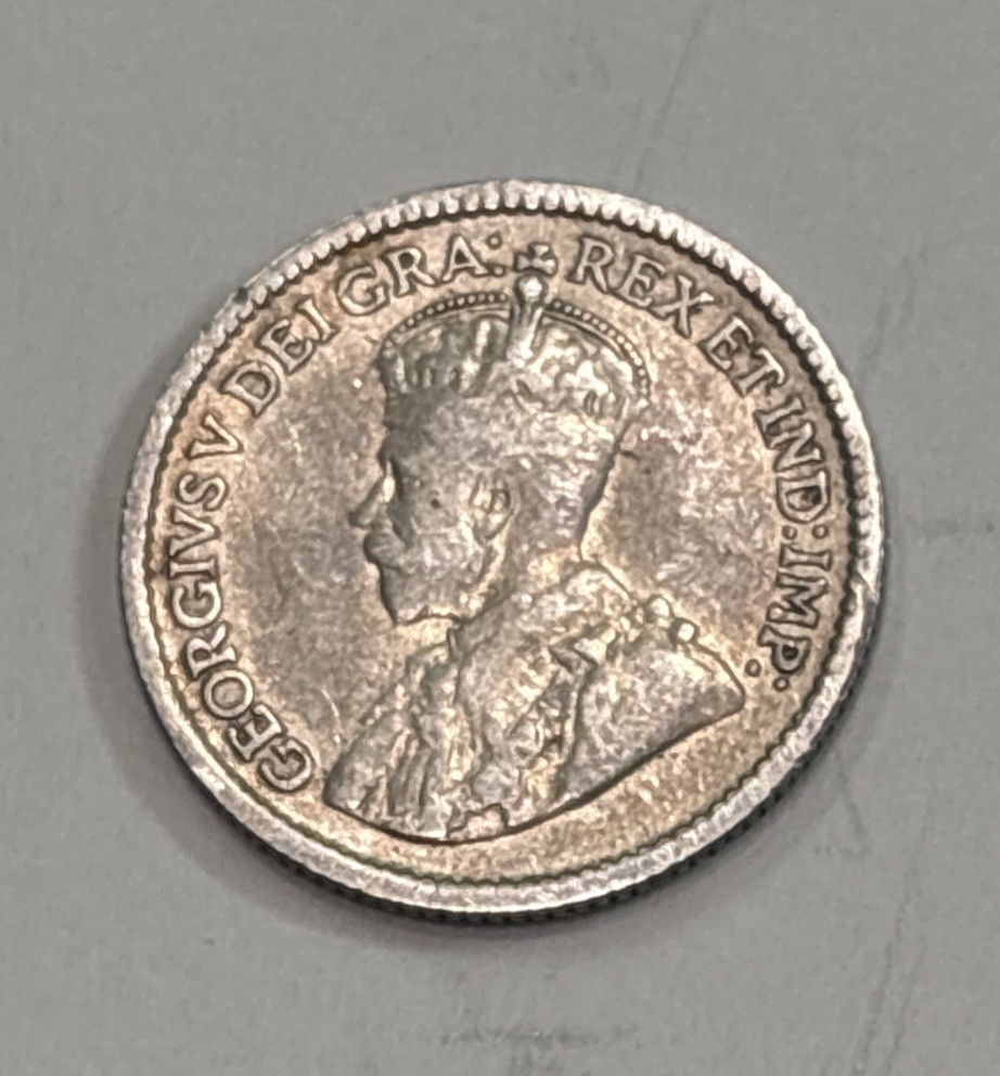 1920 Canada Silver! 5 Cents! ENN Coins