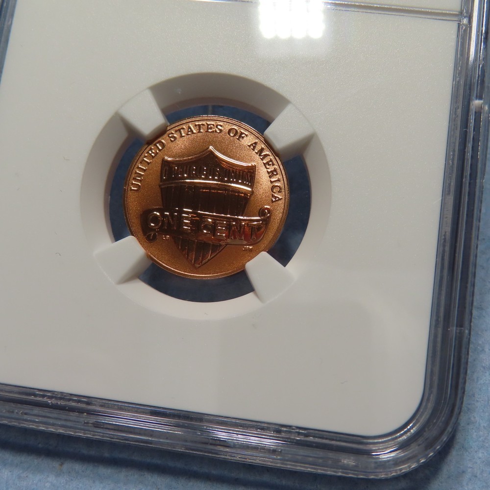 2018 S NGC PF 70 RD REVERSE PROOF SMALL CENT FROM SILVER REVERSE PROOF SET