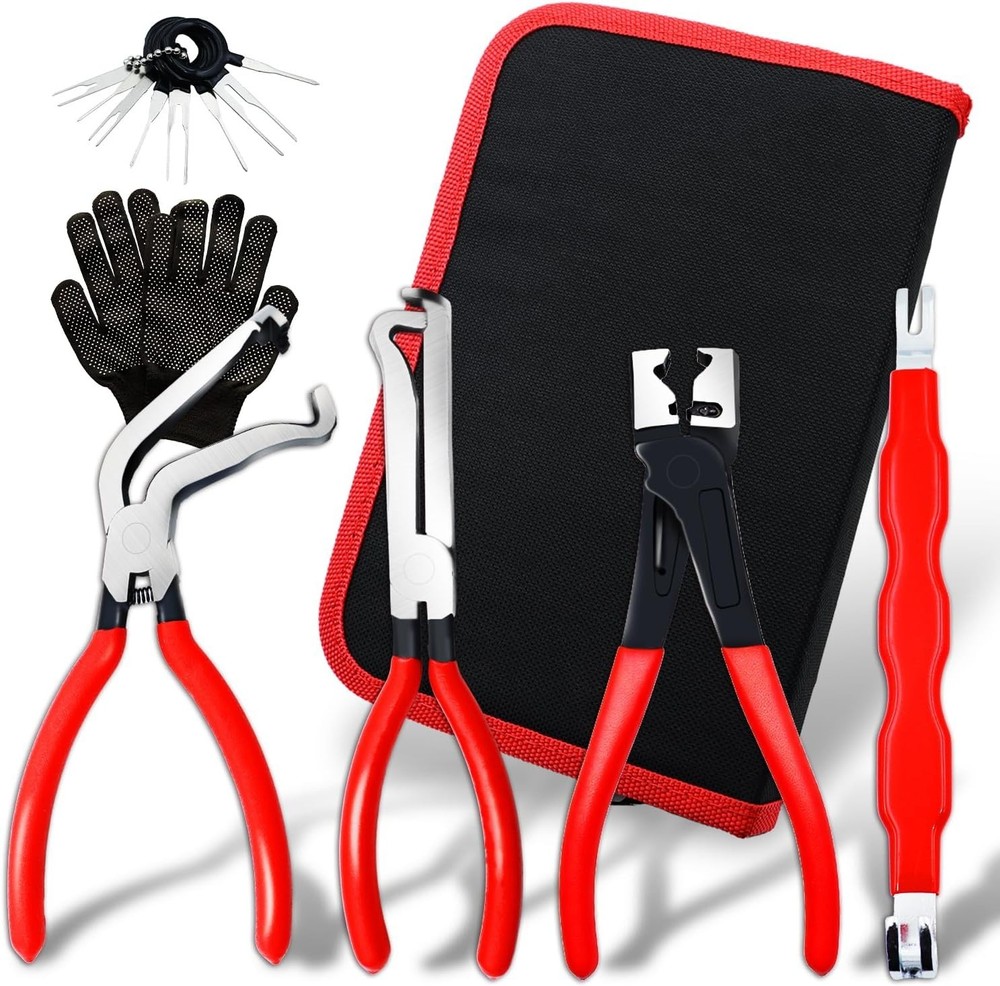 5pc Automotive Electrical Disconnect Pliers Set Sensor & Fuel Line Removal Tool