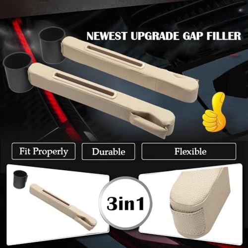 3in1 Car Seat Gap Storage - Prevent Small Items from Falling, with Black2