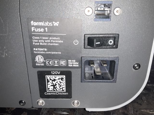 Form Labs Fuse 1 SLS 3D Printer