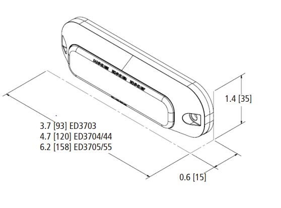 ECCO ELECT DIRECTIONAL 4 LED SURFACE MOUNT SPL- ED3704AC