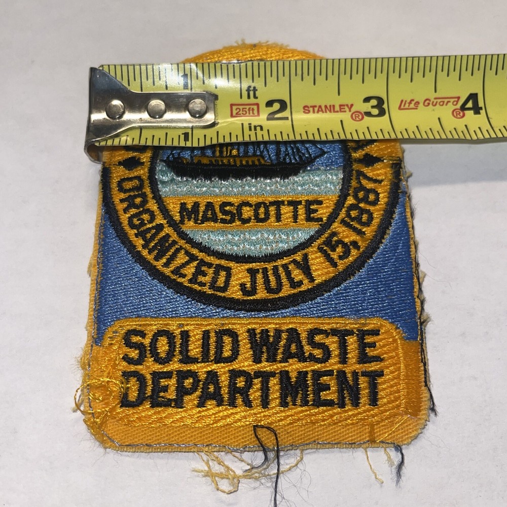 Rare Tampa Florida solid waste department salesman sample￼ patch obsolete