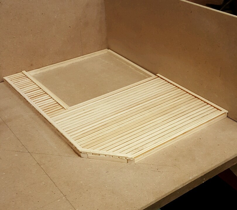 Dolls house garden scene Base