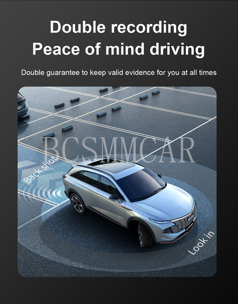 Touch Screen 1080P Dash Cam Car Front Rear Camera Night Vision Driving Recorder