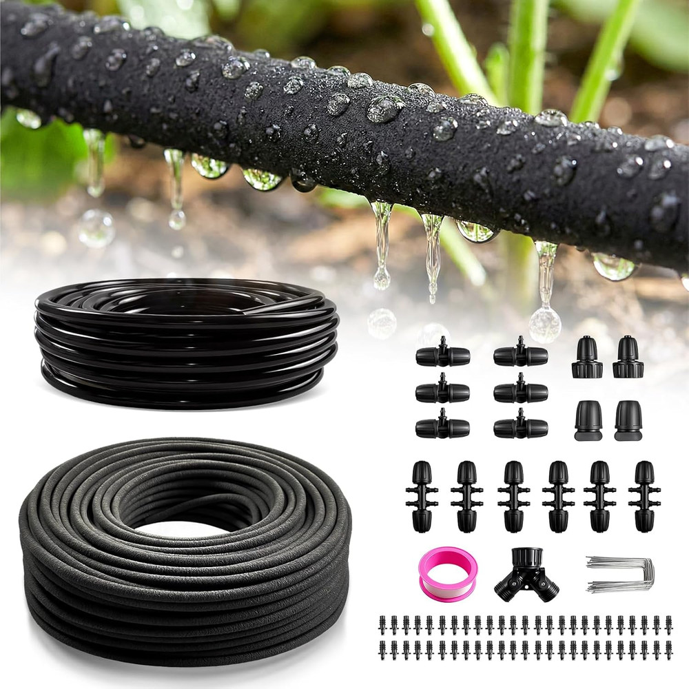 Efficient 230FT Drip Irrigation System - Save 70% Water for Your Garden