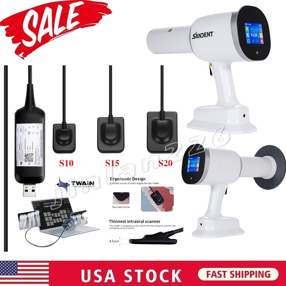 Dental X Portable Rayos Digital Machine Imaging High Frequency+Shield / Sensor