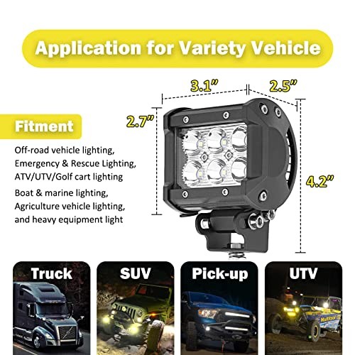 LED Lights Brackets Mount Kit,Front A-Pillar Polaris LED Lights Brackets Mount