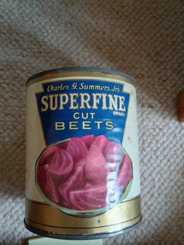 Empty Superfine Cut Beets Can
