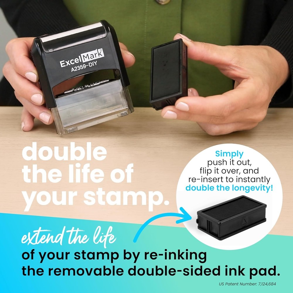 Self Inking Custom Rubber Stamp