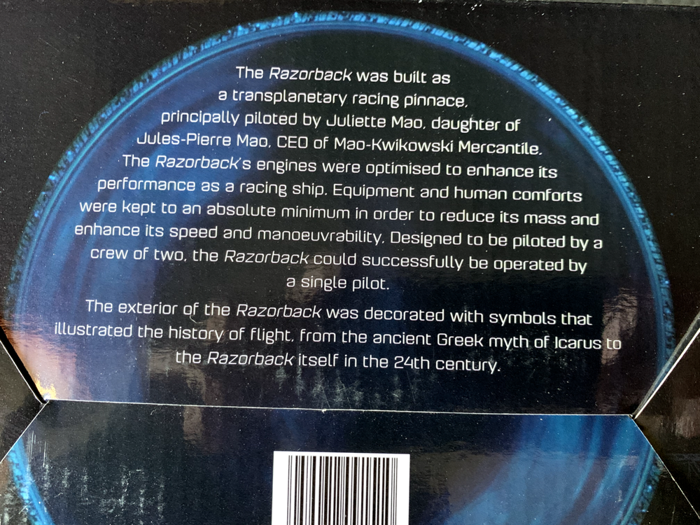 Expanse Razorback ship Eaglemoss hard to found new in box