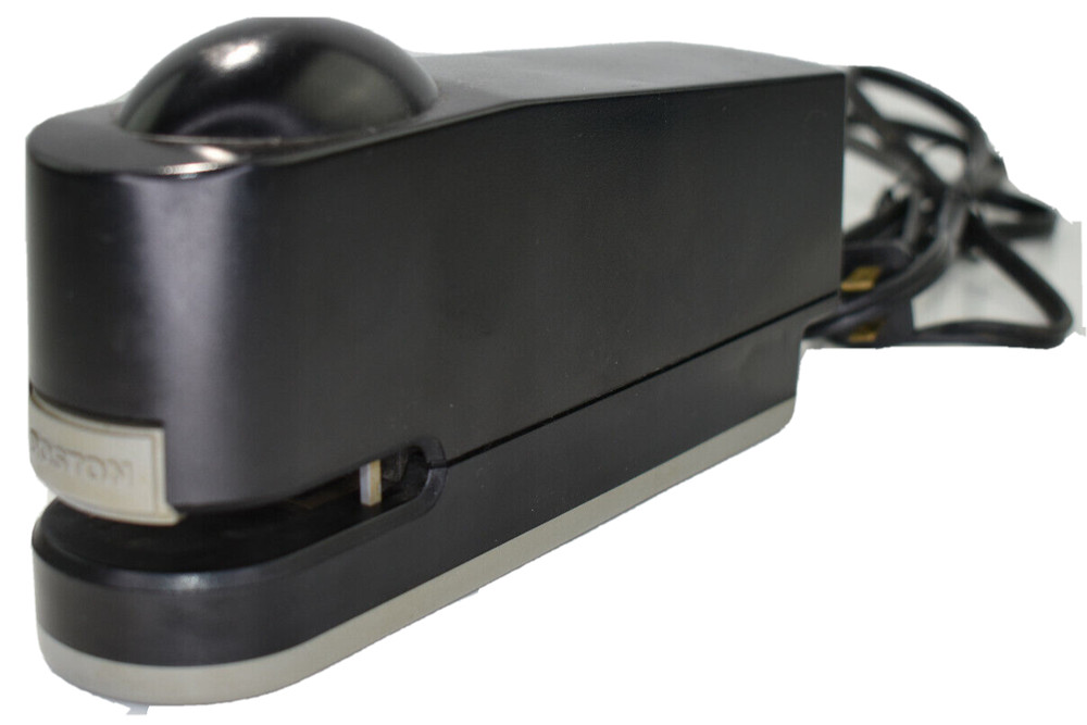 Boston Electric Automatic Stapler #100 Black Uses Standard Staples Tested Works