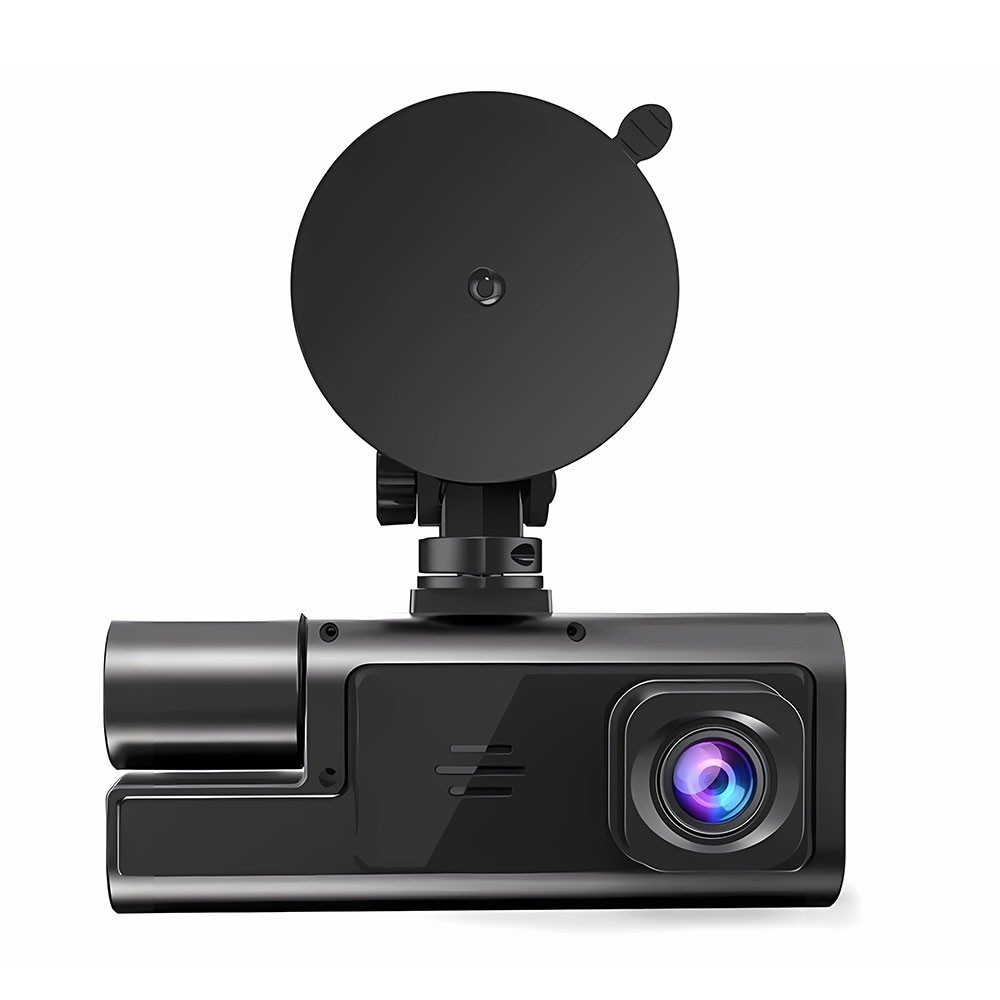 Triple Camera Dash Cam No WiFi 1080P Night Vision Loop Recording G-Sensor B9