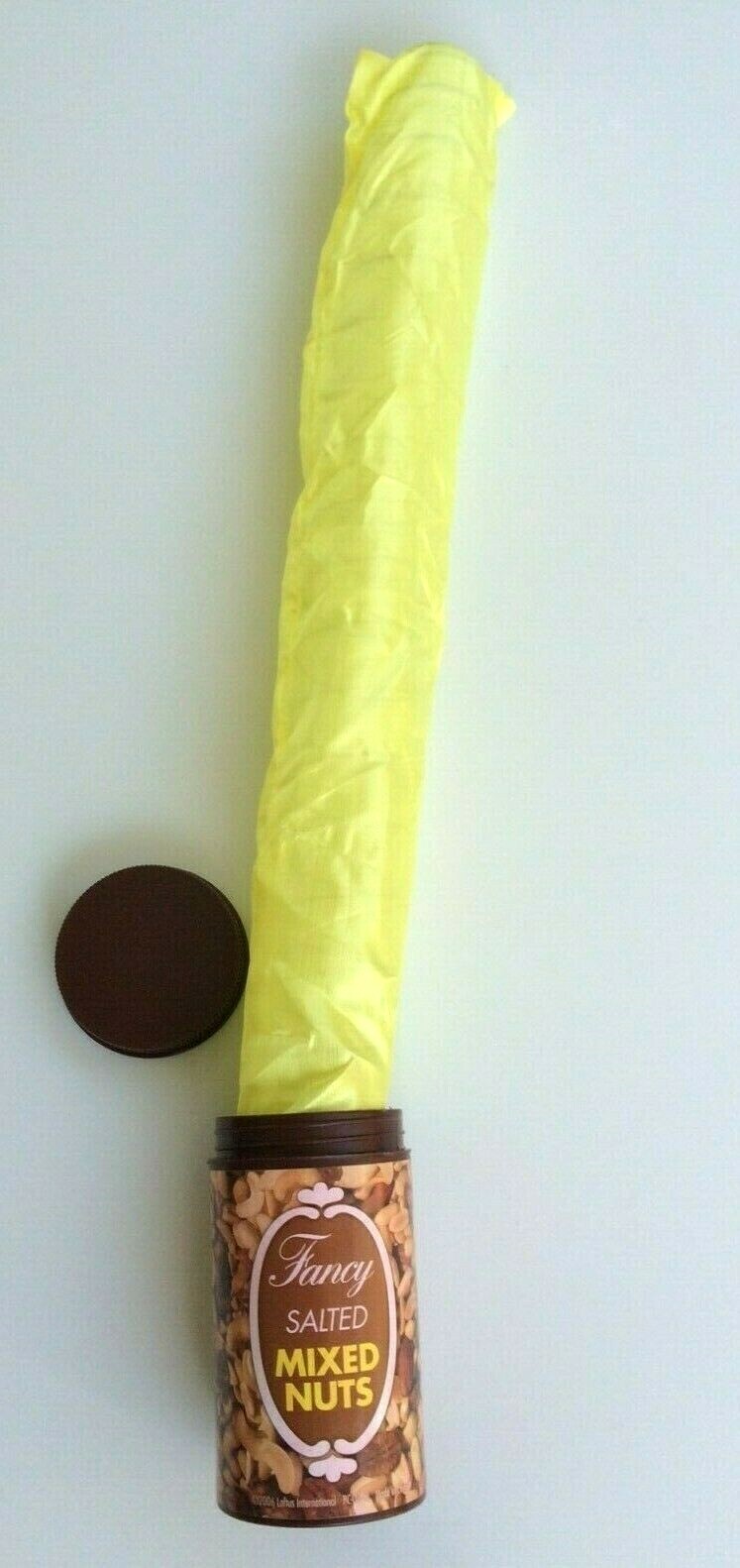 CLOTH SPRING SNAKE NUT CAN Plastic Jar Prank Joke Toy Jumping Jumps Out Funny