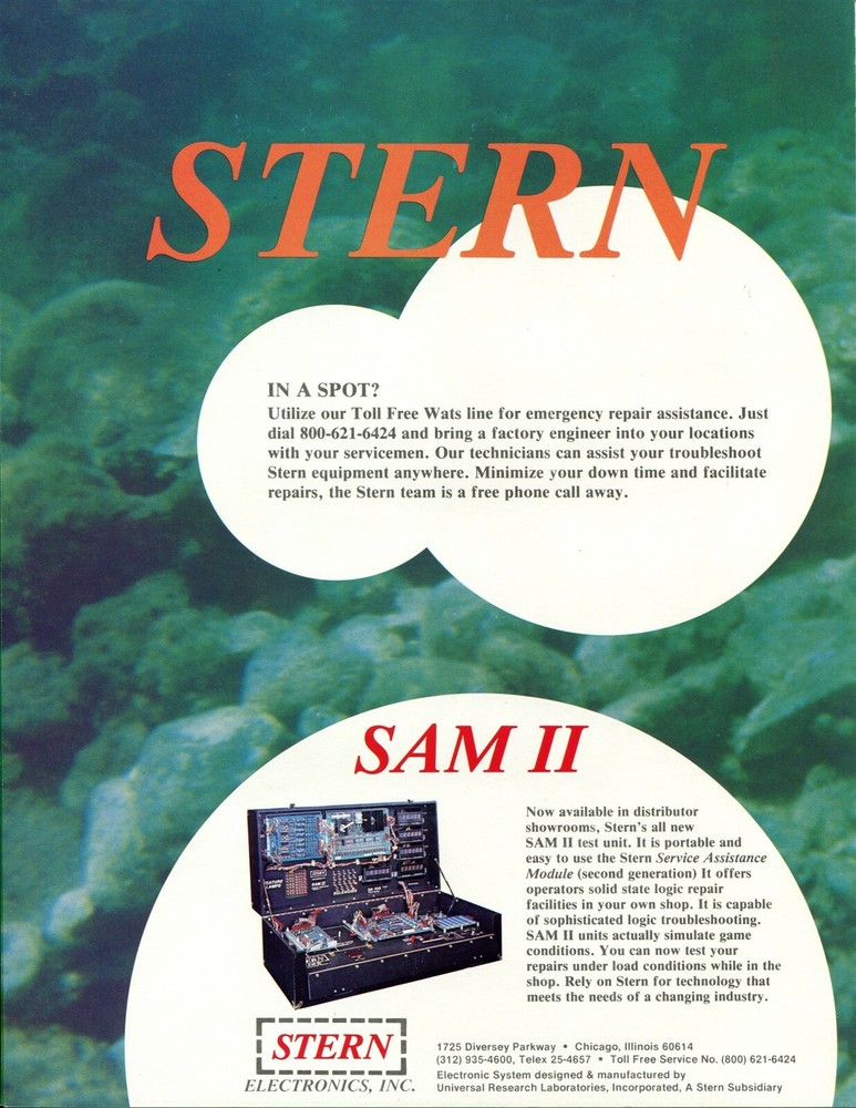 Trident Stern Pinball - Mint Flyer/ Brochure / Ad