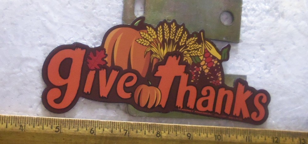 Give Thanks Bumper Magnet