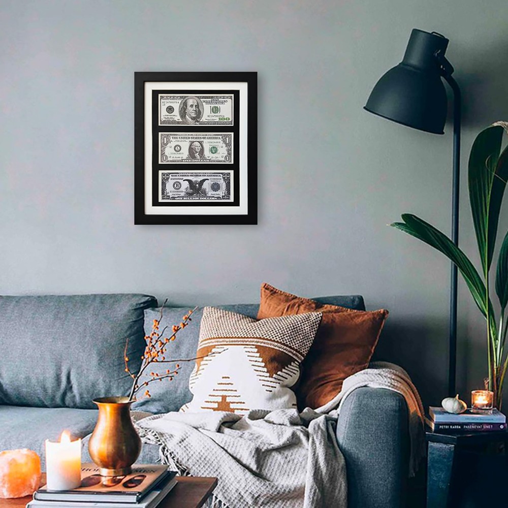 Tabletop picture frame, Dollar Bill Frame ,Multi Dollar Bill Frame