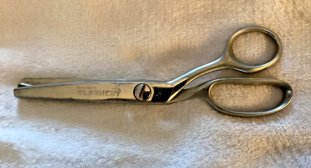 1963 Vintage Kleencut Pinking Shears w/ Automatic Stop #181 - Original Box
