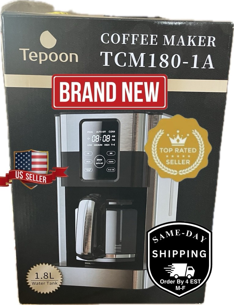 Stainless Steel COFFEE MAKER New, 12 Cup, Programmable Settings - Anti Drip
