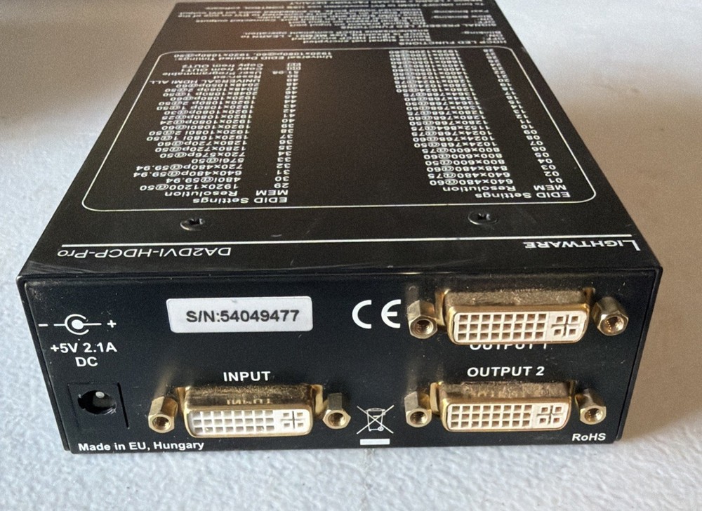 Lightware DA2DVI-HDCP-Pro Distribution Amplifier (C1672-141)
